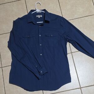 Express Men's Navy Casual Shirt
